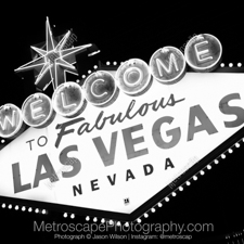 Black and White photography of Las Vegas