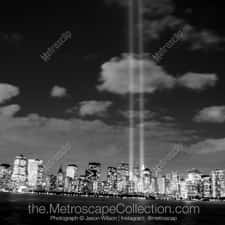 The Lower Manhattan Skyline on the September 11