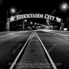 Black and White photography of Oklahoma City