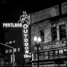 Black and White photography of Portland