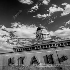 Black and White photography of Salt Lake City