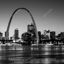 Black and White photography of St Louis