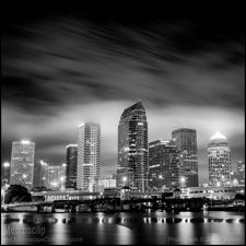 Black and White photography of Tampa