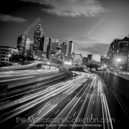The Downtown Atlanta Skyline from North Ave