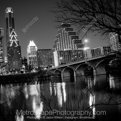 The Austin Skyline and Congress Ave Bridge