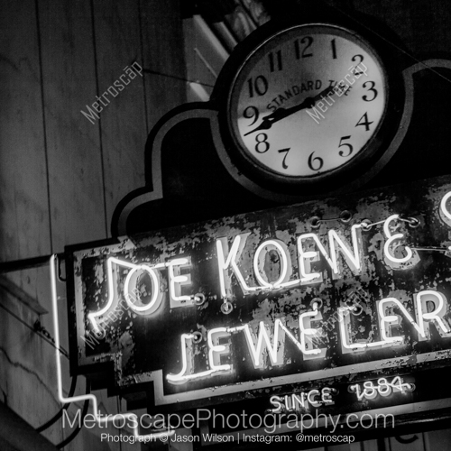 The Joe Koew and Sons Jewelers Neon Sign