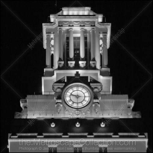The Very top of the UT Tower at Night