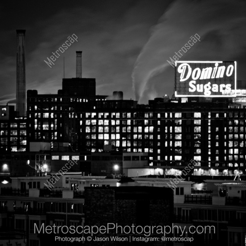 The Domino Sugars Factory as seen from Federal Hill