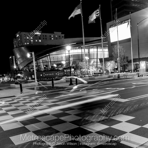 The Checkered Crosswalk at the NASCAR Hall of Fame