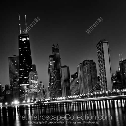 The John Hancock Building from North Avenue Beach.
