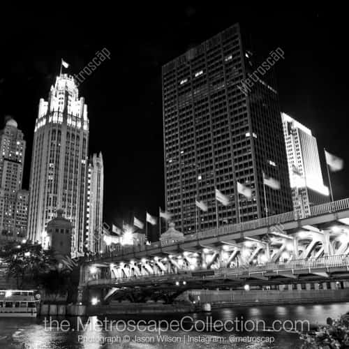 The Michigan Avenue Bridge at Night