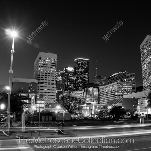 The Houston Skyline from Clay and La Branch