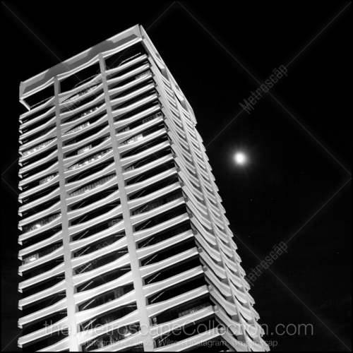 The Riverplace Building and Full Moon