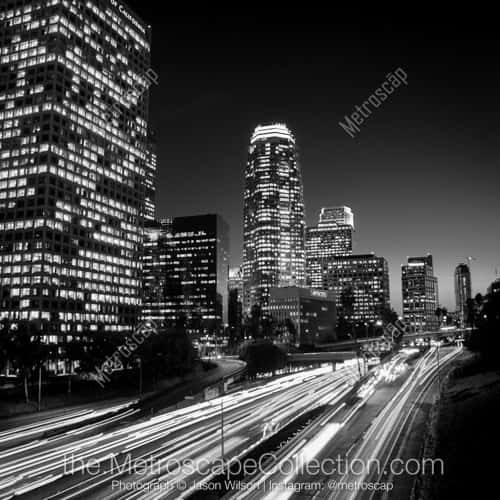 The 110 Harbor Freeway in Downtown Los Angeles