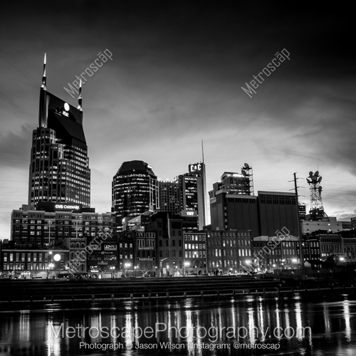 The Nashville Skyline Reflecting in the Cumberland River