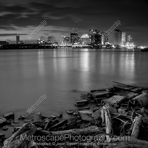 The New Orleans Skyline from the Westbank
