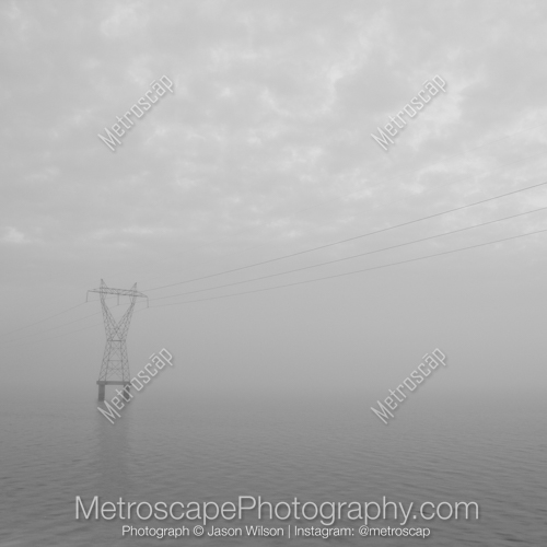 High Voltage Wires Cross Lake Ponchartrain