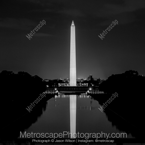 The Washington Monument from the Steps of the Lincoln Memorial