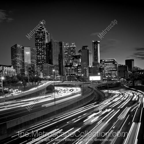 Black and White photography of Atlanta