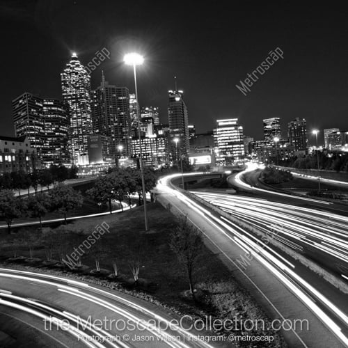 The Atlanta Skyline from a Spring Street Parking Garage