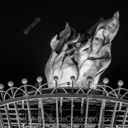 The Olympic Flame off I-75