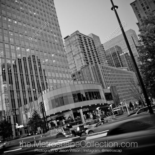 Peachtree Street at Rush Hour in Buckhead