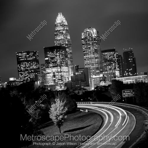 Black and White photography of Charlotte