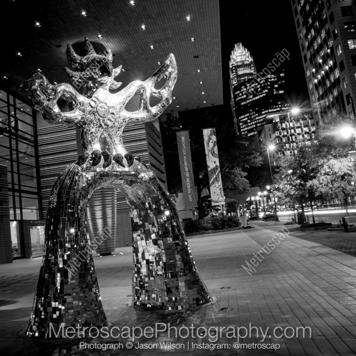 The Firebird Sculpture on Tryon in Downtown Charlotte