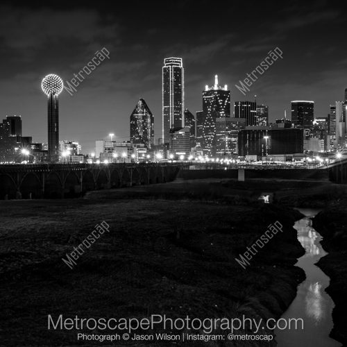 The Dallas Skyline from the Trinity River Flood Plain