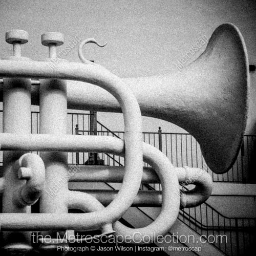 The Big Trumpet at Old Galveston Square