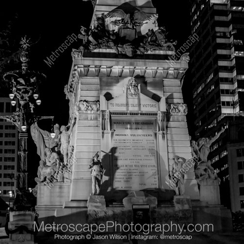Black and White photography of Indianapolis