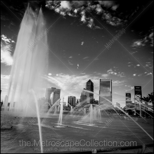 The Jacksonville Skyline and Friendship Fountain