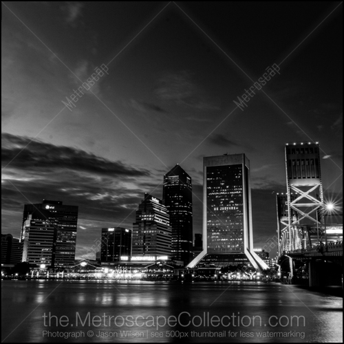 The Jacksonville Skyline at Night