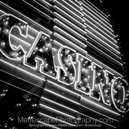 A Casino Sign on Freemont Street