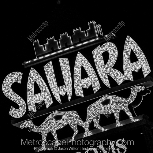 The Sahara Hotel and Casino Sign