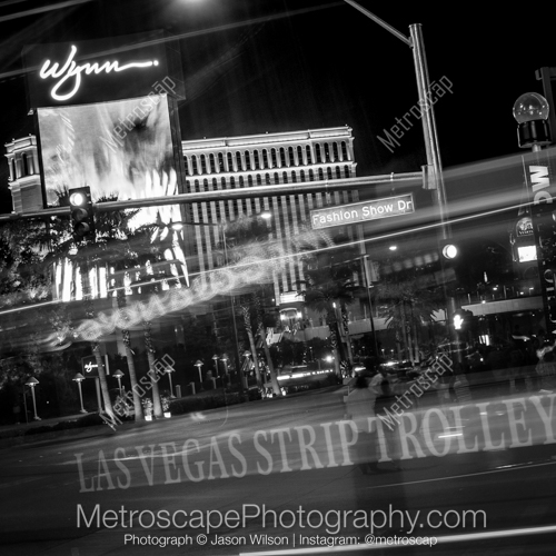 A Las Vegas Strip Trolly on Fashion Show Drive