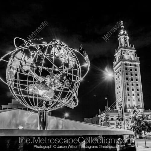 The Stainless Steel Globe and Freedom Tower