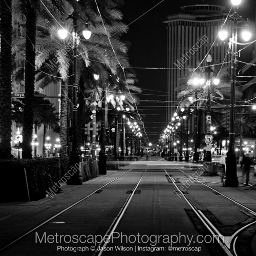 Canal and Royal Street from the Streetcar Tracks