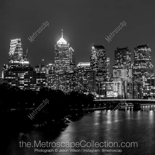 The Philadelphia Skyline on the Banks of the Schuylkill River