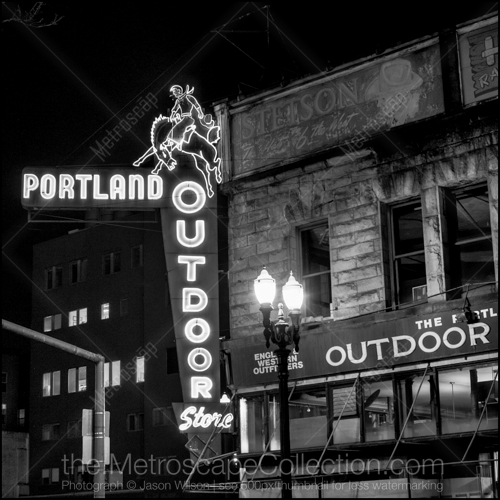 Black and White photography of Portland