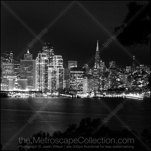 The San Francisco Skyline During the Holidays