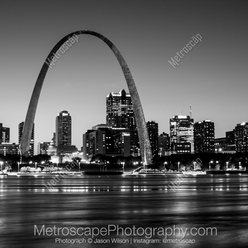 Black and White photography of St Louis