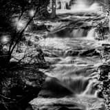 Cuyahoga Falls Black and White Square Cuyahoga Falls black and white