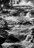 Cuyahoga Falls Black and White Vertical Cuyahoga Falls black and white