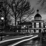 Ohio University Baker Hall Black and White Square Ohio University Baker Hall black and white