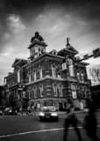 The Athens County Courthouse Black and White Vertical The Athens County Courthouse black and white