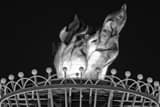 Atlanta Olympic Flame Black and White Horizontal Atlanta Olympic Flame black and white