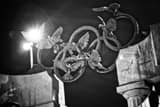 Atlanta Olympic Rings Black and White Horizontal Atlanta Olympic Rings black and white