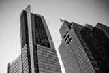 Buckhead Skyline Black and White Horizontal Buckhead Skyline black and white