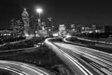 Downtown Atlanta Skyline Black and White Horizontal Downtown Atlanta Skyline black and white